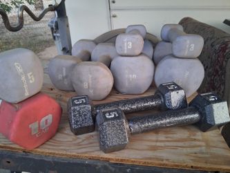 Dumbells $50 Or Trade For Hexhead Set Of 25lb Dumbells