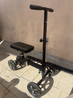 Black Knee Scooter Walker Mobility Aid