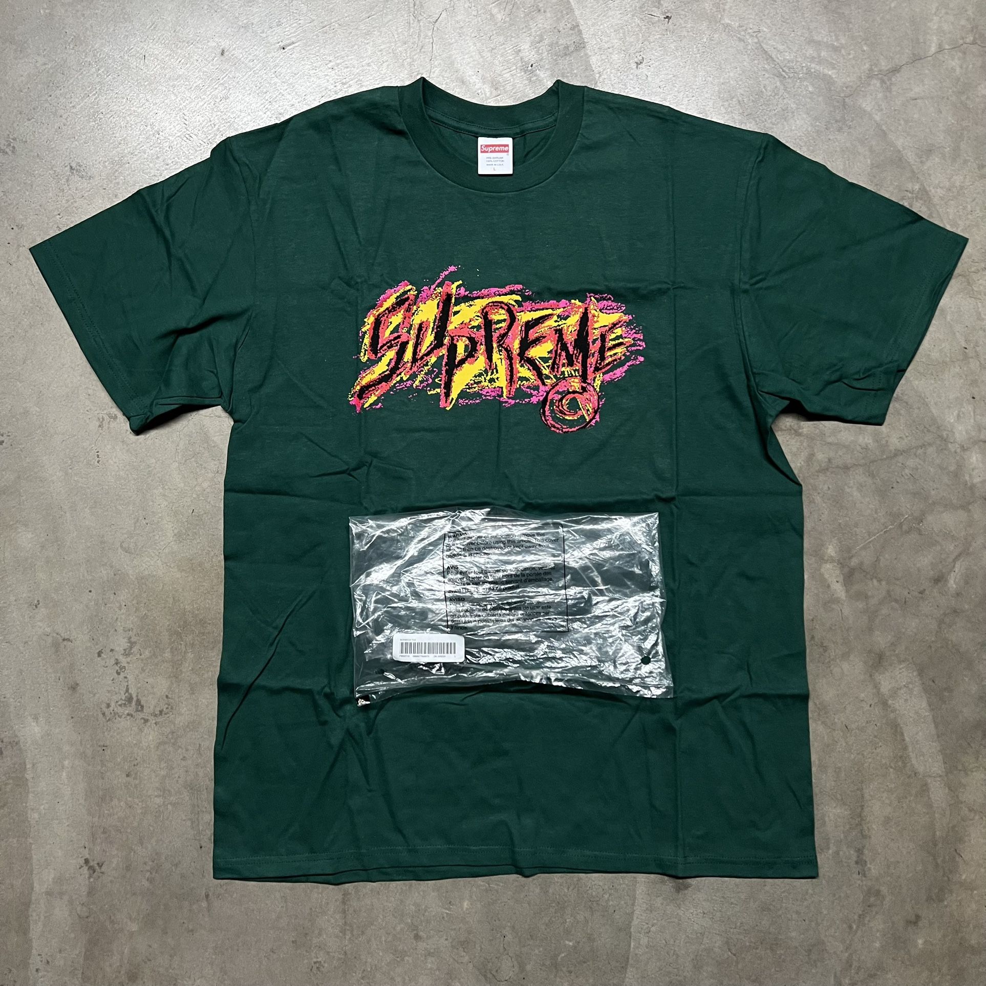 (BRAND NEW) F/W’20 Supreme New York T10 Scratch T Shirt L