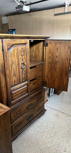 Bedroom dresser and armoire
