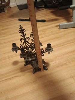 Vintage Solid Brass Dining Table Candle Holders