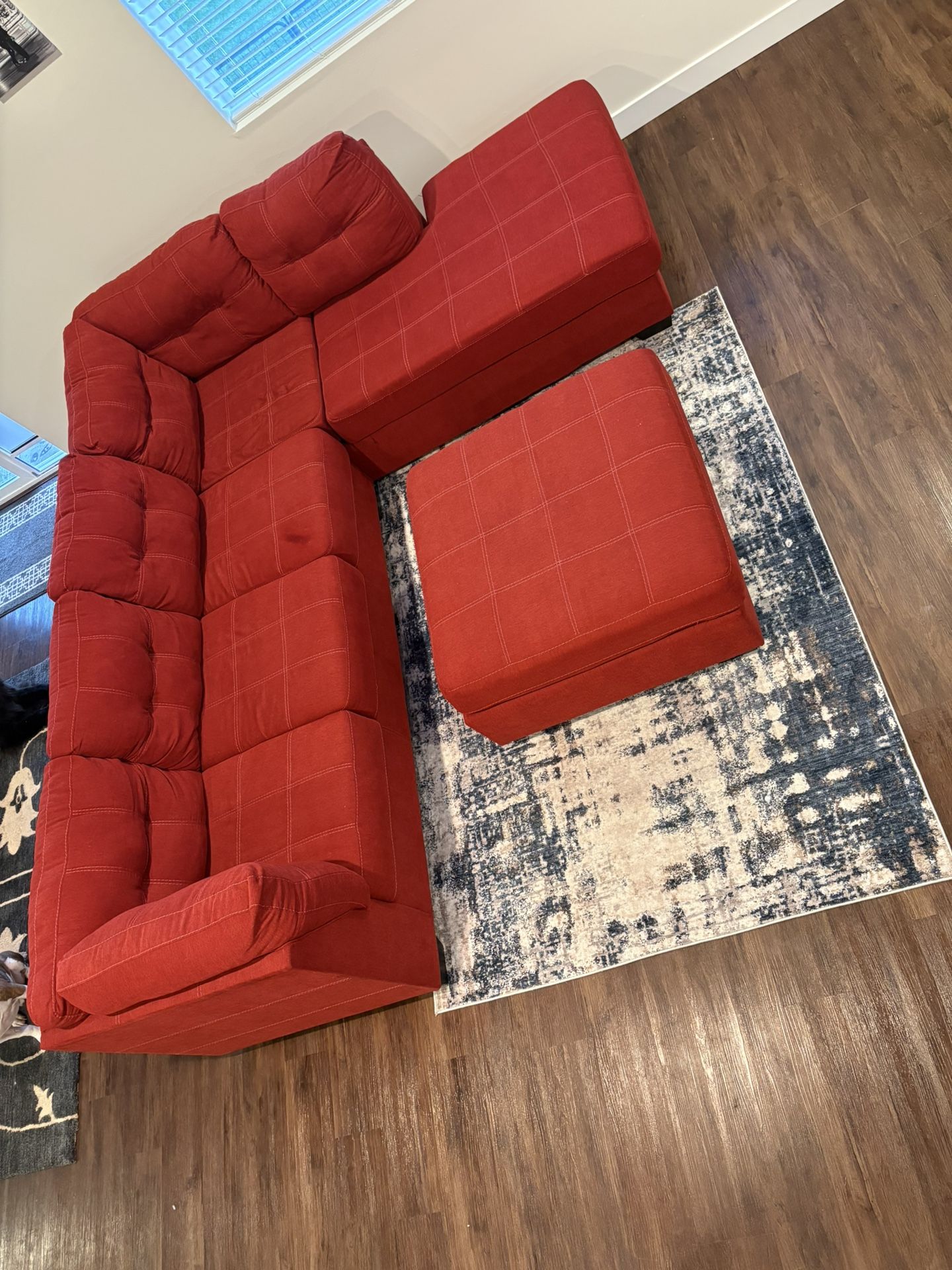 Red Sectional Couch