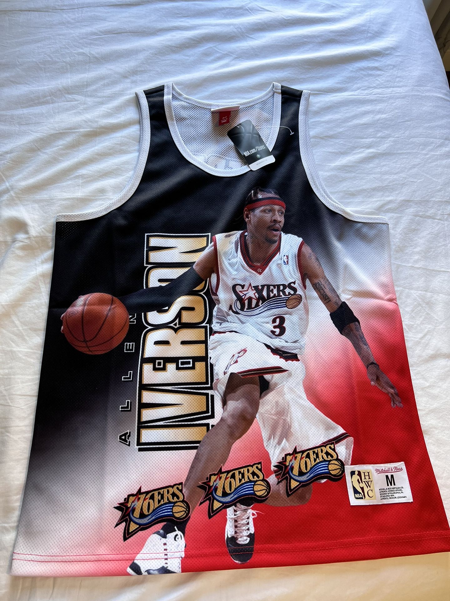 Rand New Mitchell & Ness Allen Iverson Throwback Size Medium