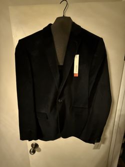 Men’s Perry Ellis Black Velvet Blazer