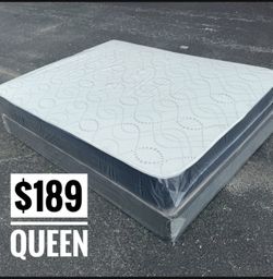 NEW Mattress Queen Size Regular With Box Spring // Offer  🚚