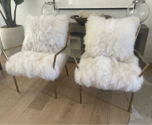 Mongolian Fur Chairs