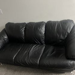 Black Loveseat 