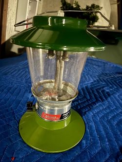 Vintage Coleman Propane Camping Lantern Green