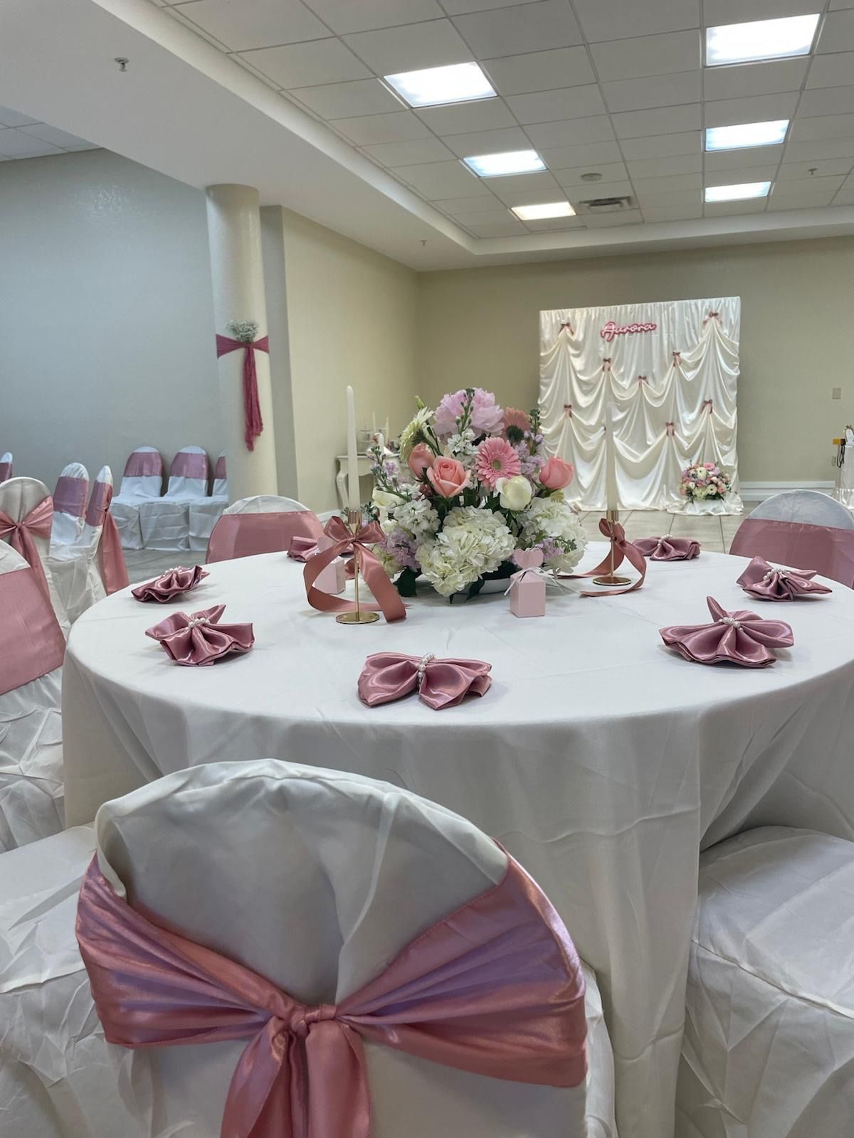 Event Linen Bundle β Tablecloths, Chair Covers, Napkins & Sashes