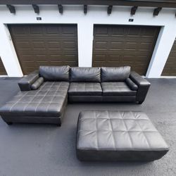 SOFA COUCH SECTIONAL + OTTOMAN 🛻DELIVERY AVAILABLE🛻