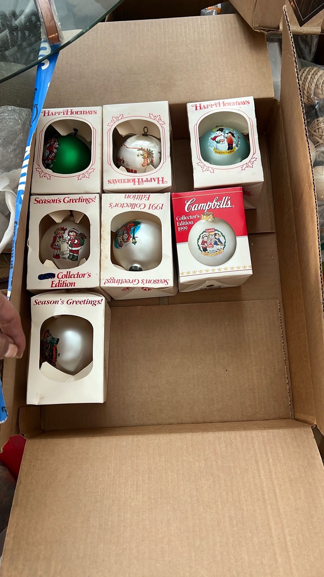 vintage Campbell’s Soup Christmas Ornaments