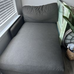 Charcoal Sofa chaise 