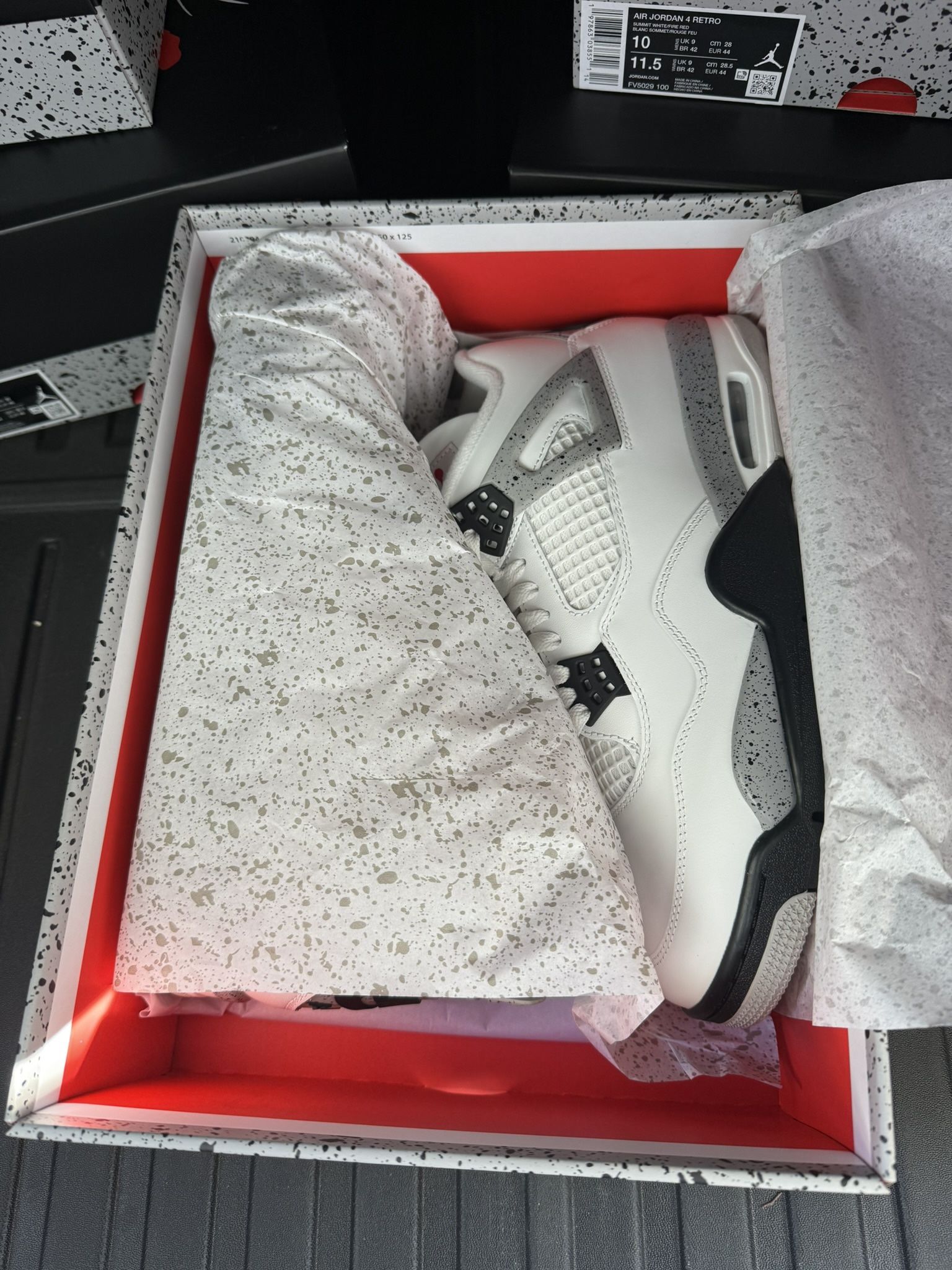 Jordan 4 White Cement - ( Size 9.5, 10, 11, 11.5, 12)