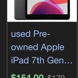 IPAD 7th gen used great condition 128 gb