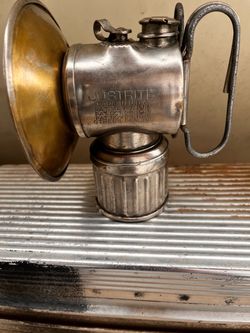 Justrite carbide miner's lamp