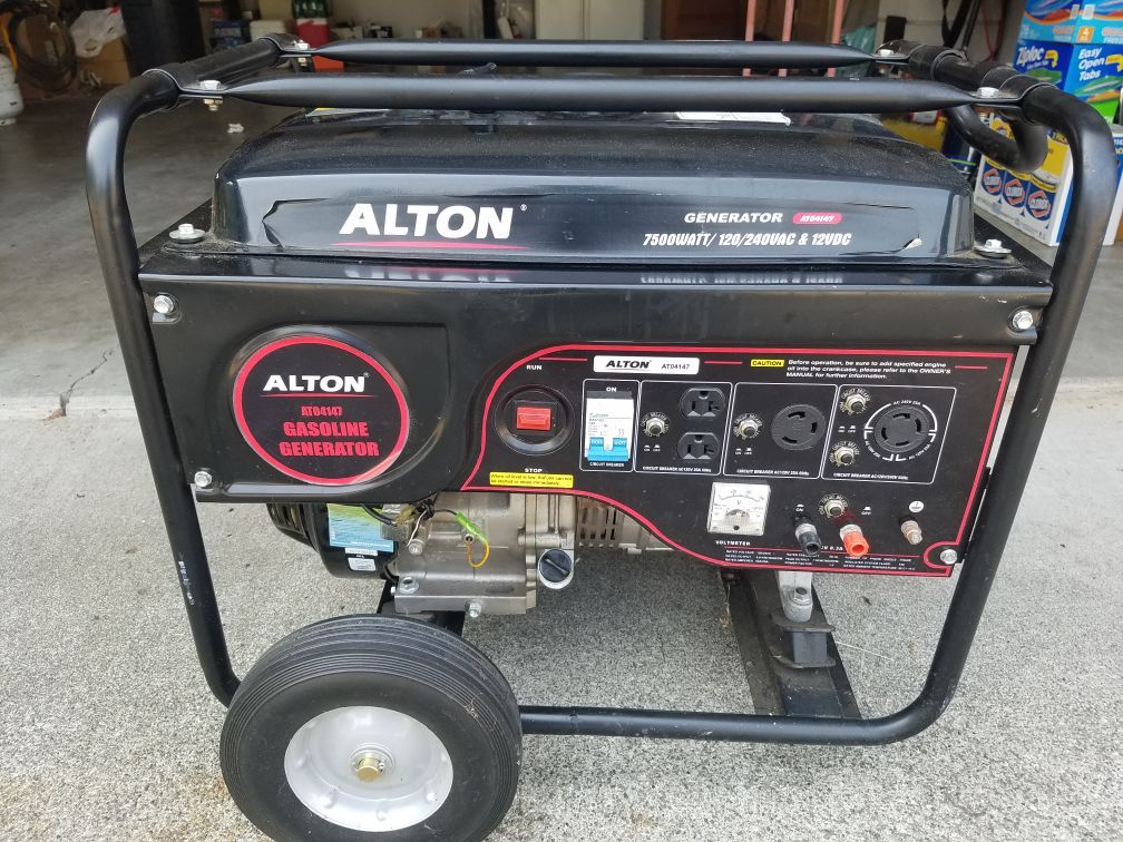 Alton 7500 watt generator Honda Clone