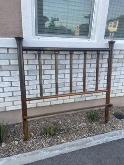 Antique Metal Full Bed Headboard / Footboard