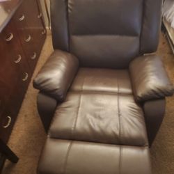 Loveseat leather Recliner 