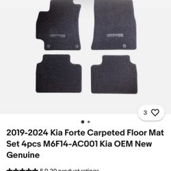 Floor Mats Kia Forte 2019-2023 OEM 
