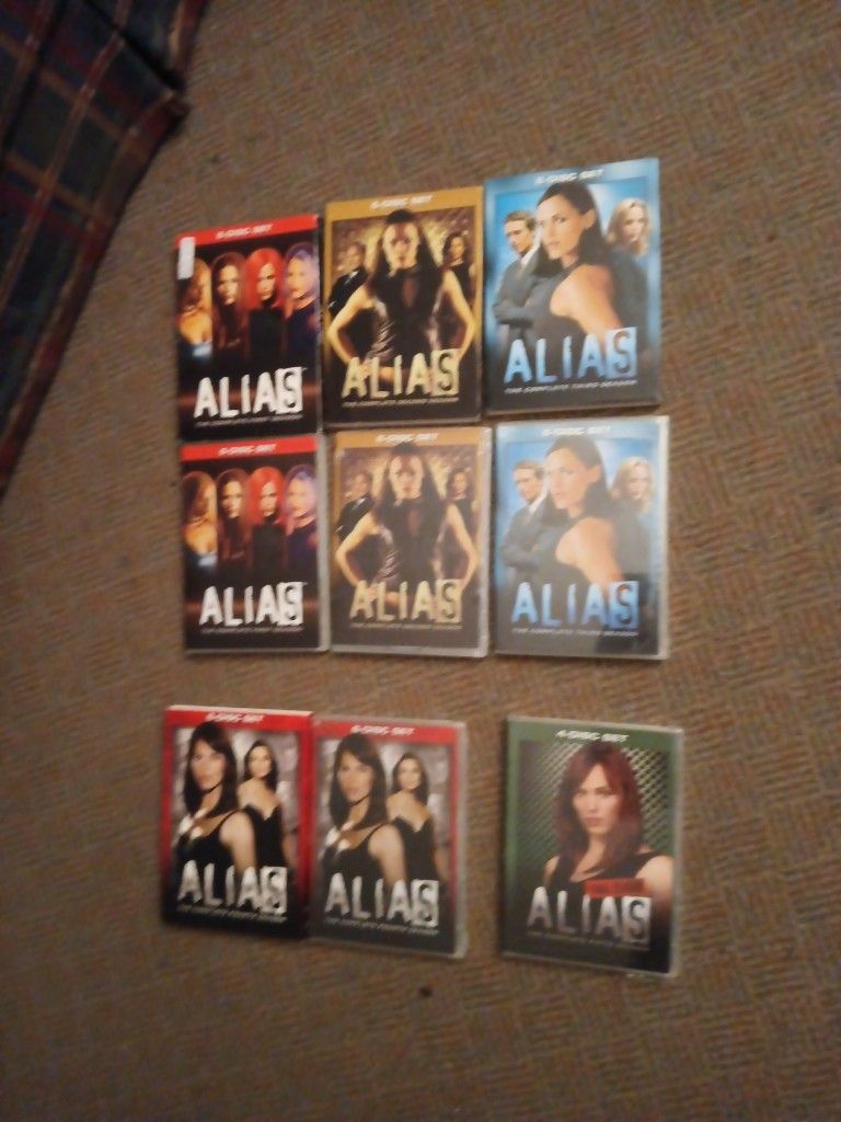 Alias the complete season dvd sets seasons 1-5 ...seasons 2-5 sealed.   Read Description.