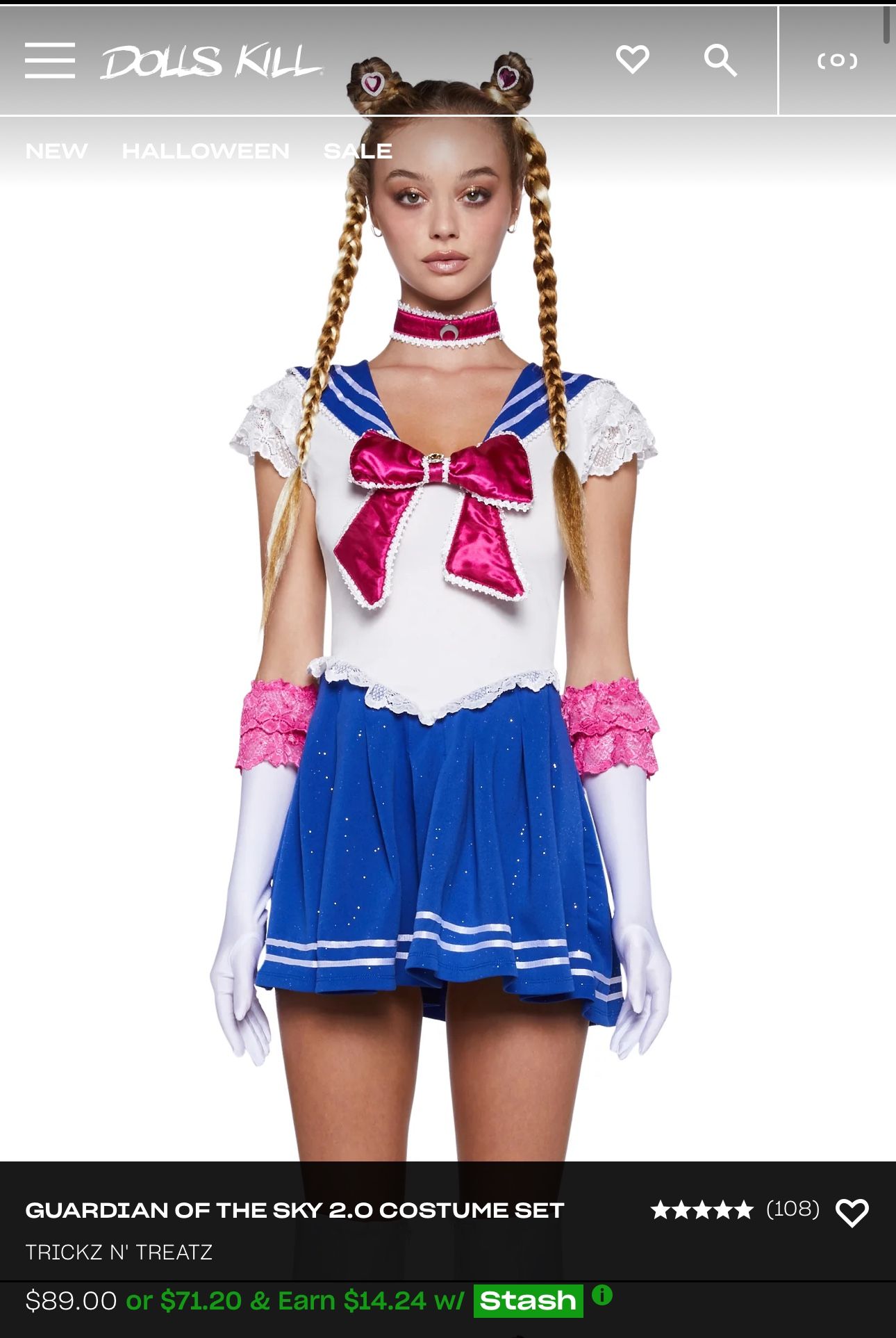 Guardian of the Sky 2.0 Costume Set - Sailor Moon - Dolls Kill Large $40