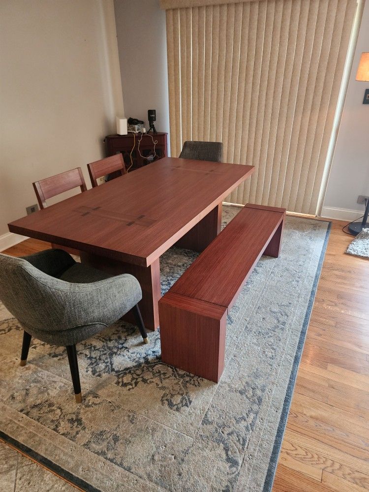 Solid Bamboo Dining Room Table