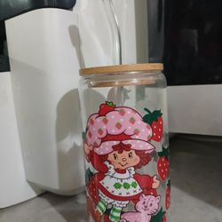 Strawberry Shortcake Glass Cup M