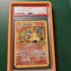 Pokemon Charizard Slab Psa 1