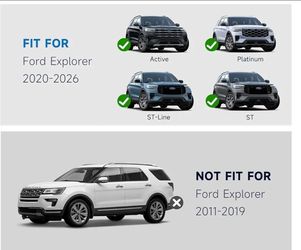 Window visor Rain Guards Fit for Ford Explorer 2020-2026 Window Visor Vent Deflector 4pcs