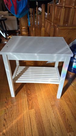 White side table