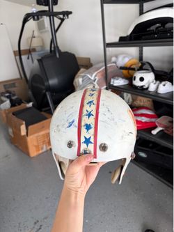 Vintage Riddell Ramrod Football Helmet - Custom Stars & Stripes