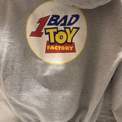 1 Bad Toy Factory Grey Hoodie (toy Story) Size L