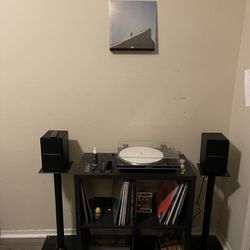 Vinyl Set Up With BT Audio Technica And BT Edifier Speakers