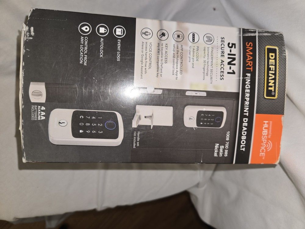 Defiant Fingerprint Wi-Fi Enabled Deadbolt 0011