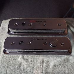 Centerbolt Chrome Small Block Chevy Valve  Covers