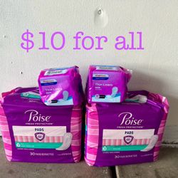 Pads And Liners $10 For All 