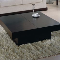 Tahiti contemporary square motion storage coffee table