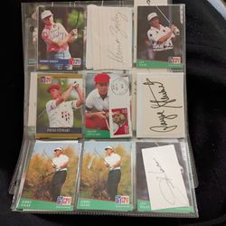 1991 PGA TOUR SIGNED GOLF CARD COLLECTION 
