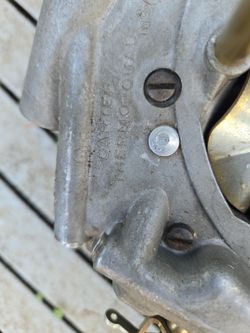 Carter thermal quad carburetor.
