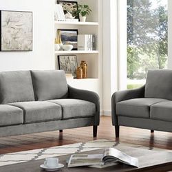 Brand New Gray Sofa And Love Seat 