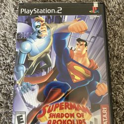 Superman: Shadow of Apokolips (Sony PlayStation 2, 2002) No Manual