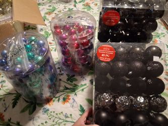 Christmas Holiday Ornament Ball Sets