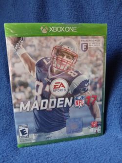 SEALED Madden NFL 17, Microsoft Xbox One, 2016 (slight damage to case)