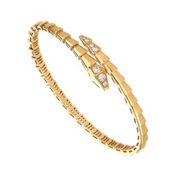 18kt Solid Bvlgari Serpenti Viper Natural Diamond Bracelet 