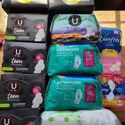 Always, Kotex, Carefree Pads