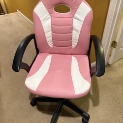 Pink And White Computer Chair