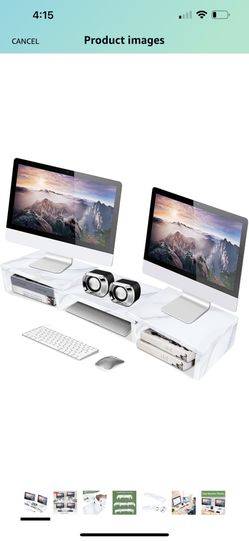 Marble Monitor Stand