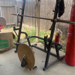 Squat Rack And Speed Bag 