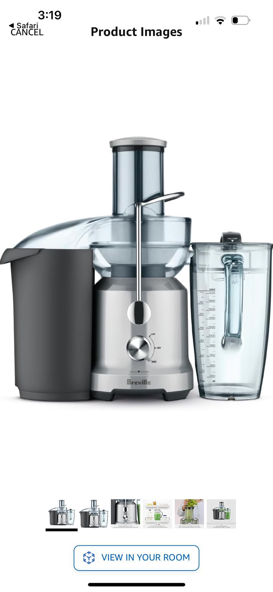 Breville The Juice Fountain Cold Juicer BJE430SIL Brand New In Box