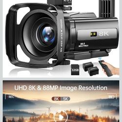 8k Video Camcorder 